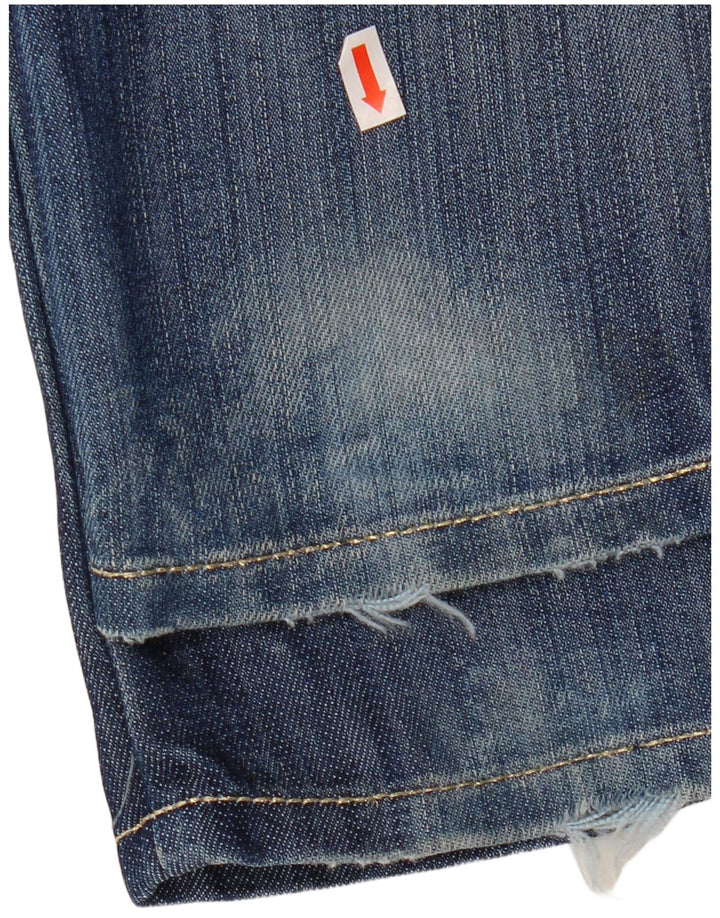 Calça jeans feminina GUESS Pismo Straight W31 L33 azul algodão