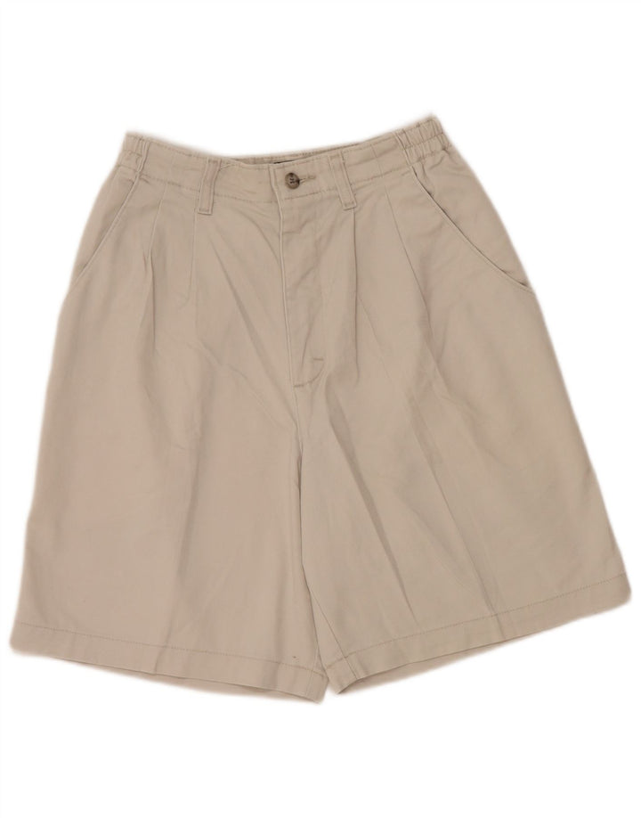Shorts chino feminino LEE Pegged US 6 médio W26 algodão cinza