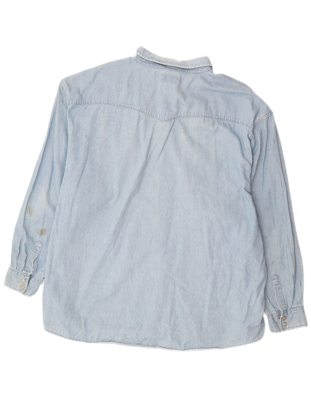 Camisa jeans masculina JOHN BANER 3XL algodão azul