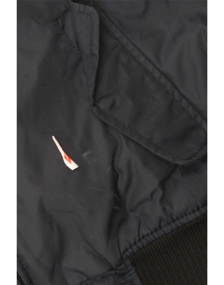 Jaqueta bomber masculina Refrigue com capuz UK 38 nylon azul marinho médio