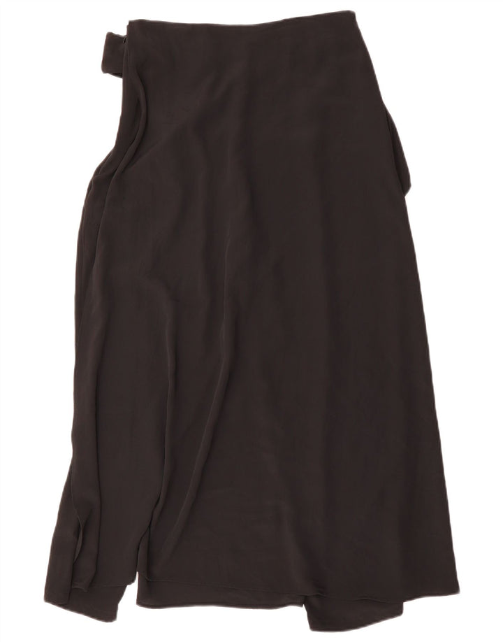 Zara Saia midi assimétrica feminina pequena W26 preta