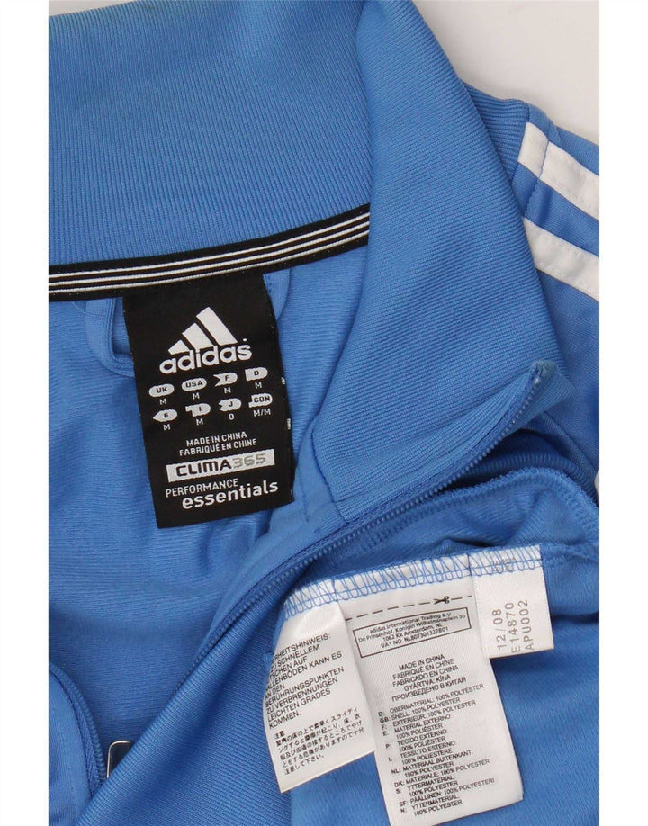 Adidas Mens Clima 365 Tracksuit Top Jacket Médio Azul Poliéster