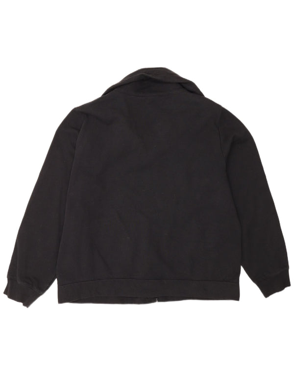 Jaqueta feminina Champion com estampa gráfica UK 22 3XL algodão preto