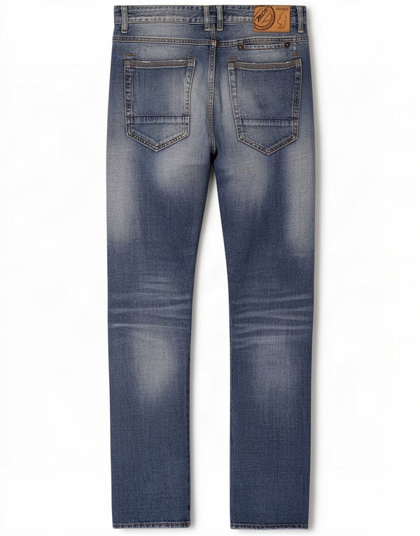 Marlboro Classics Masculino Slim Jeans W32 L34 Azul Algodão
