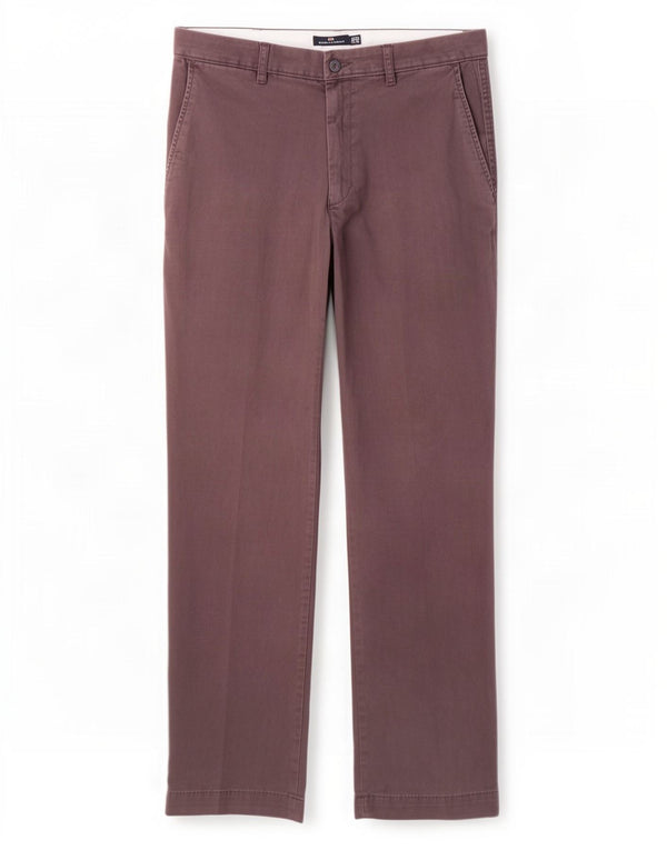 Calça chino reta masculina Marks & Spencer Blue Harbor W34 L33 marinho