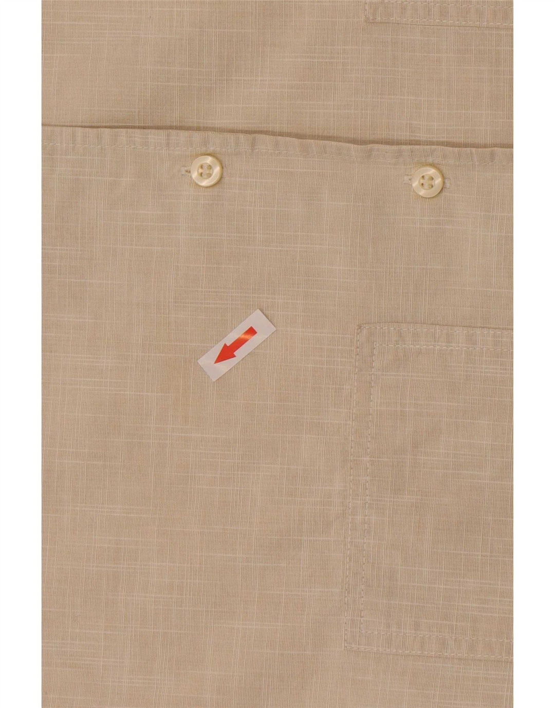 Camisa masculina Gas de algodão bege médio