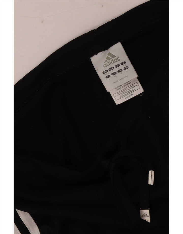 Calças de treino masculinas Adidas UK 36/38 poliéster preto pequeno