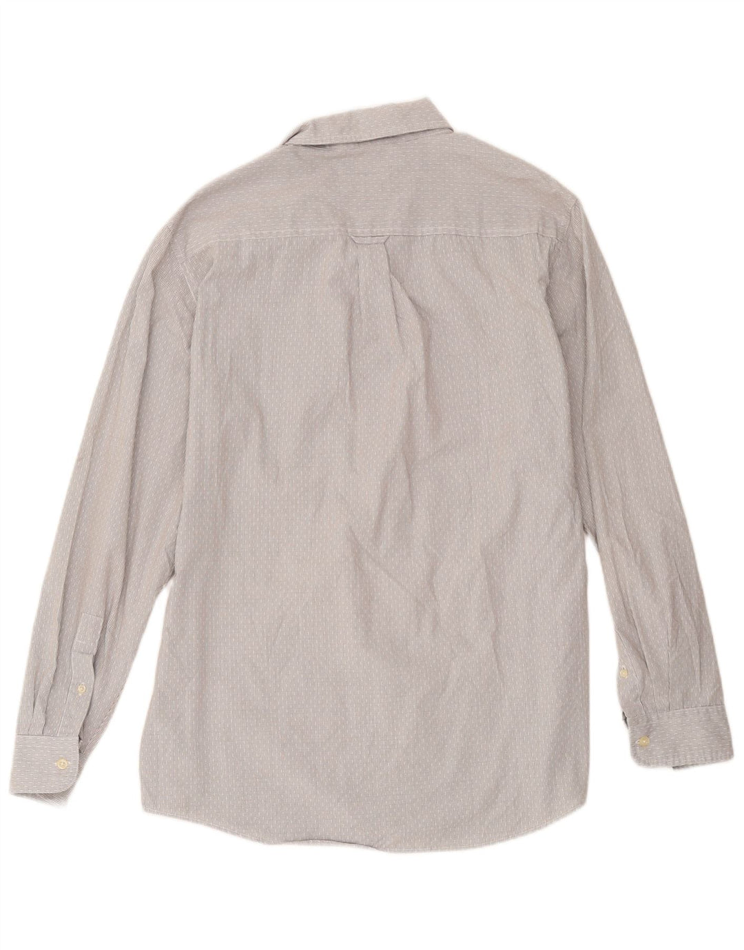 Camisa masculina Chaps Easy Care algodão geométrico cinza médio