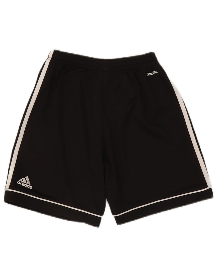 Shorts esportivos Adidas Boys Climalite 11-12 anos preto poliéster