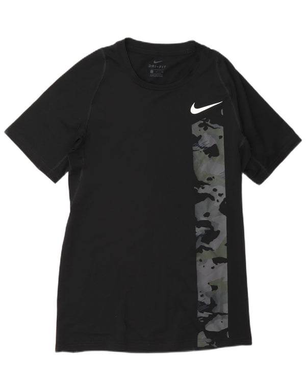 Camiseta Nike Masculina Dri Fit Graphic Top Pequeno Poliéster Camuflado Preto