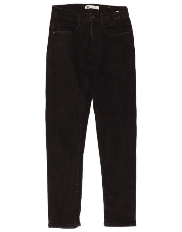 Zara Mens Skinny Jeans EU 38 Pequeno W30 L30 Algodão Preto