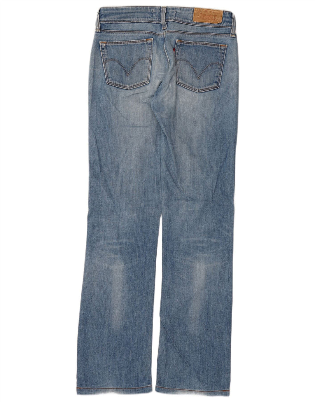 Calça jeans feminina Levi's 570 Straight W28 L30 azul algodão