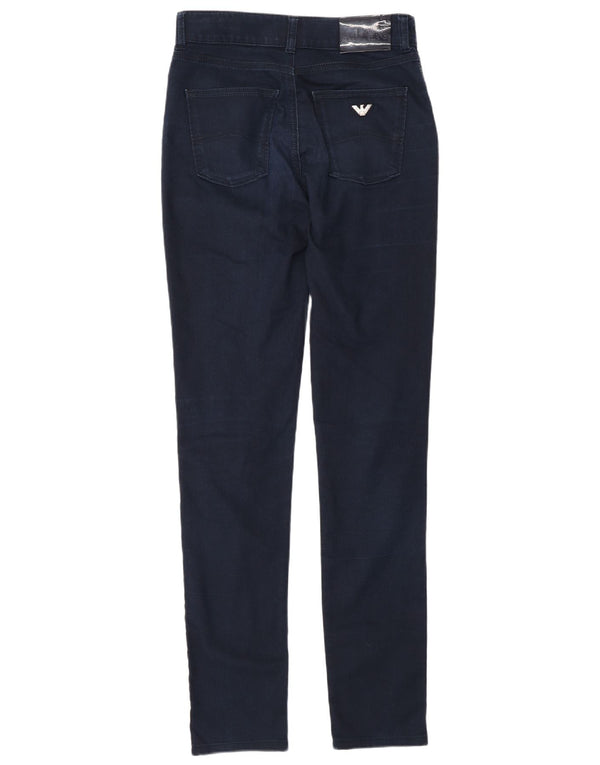 Armani Mens Skinny Jeans W27 L34 Azul Marinho Algodão