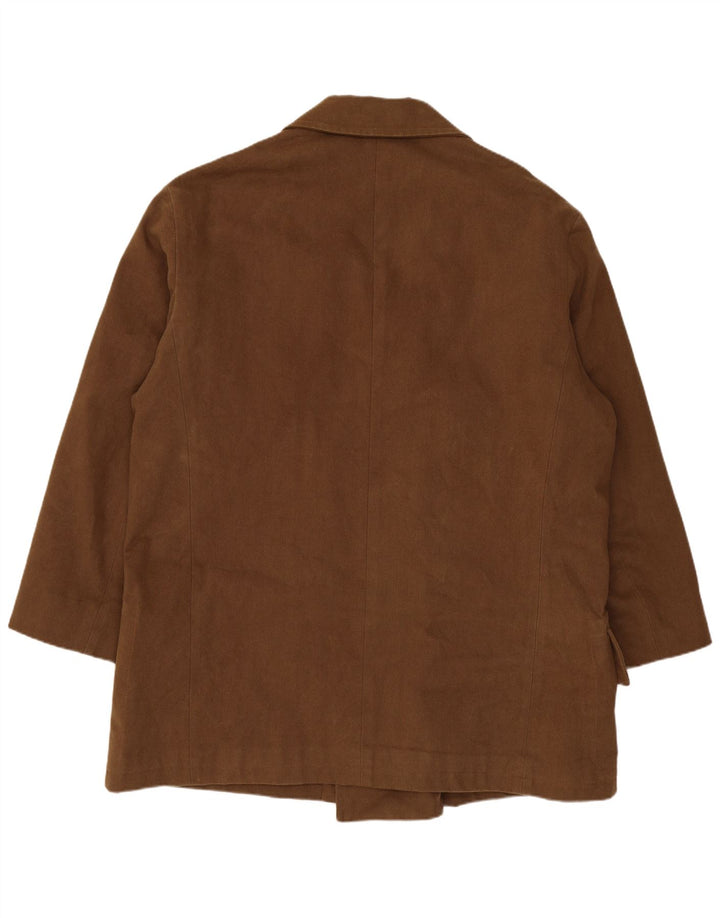 Casaco masculino Montedoro com peito duplo UK 42 XL marrom