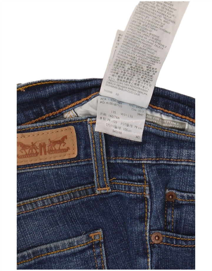 Calça jeans feminina Levi's 524 Too Superlow Bootcut W31 L30 azul algodão