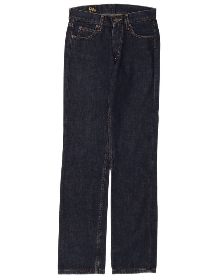 Lee Mens Straight Jeans W28 L33 Azul Marinho Algodão