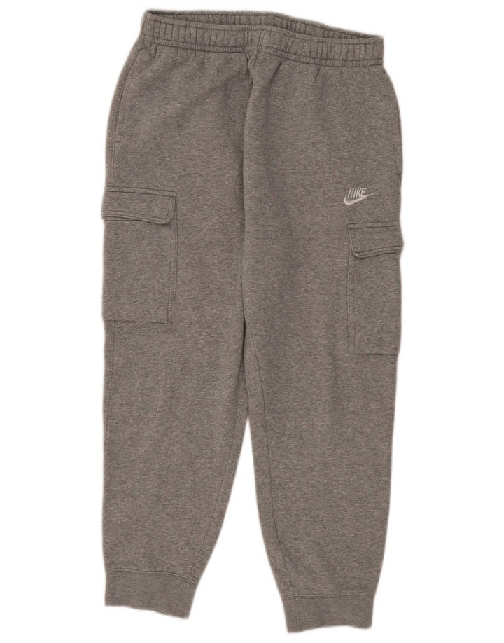 Nike Mens Cargo Calças de treino Joggers cinza médio algodão