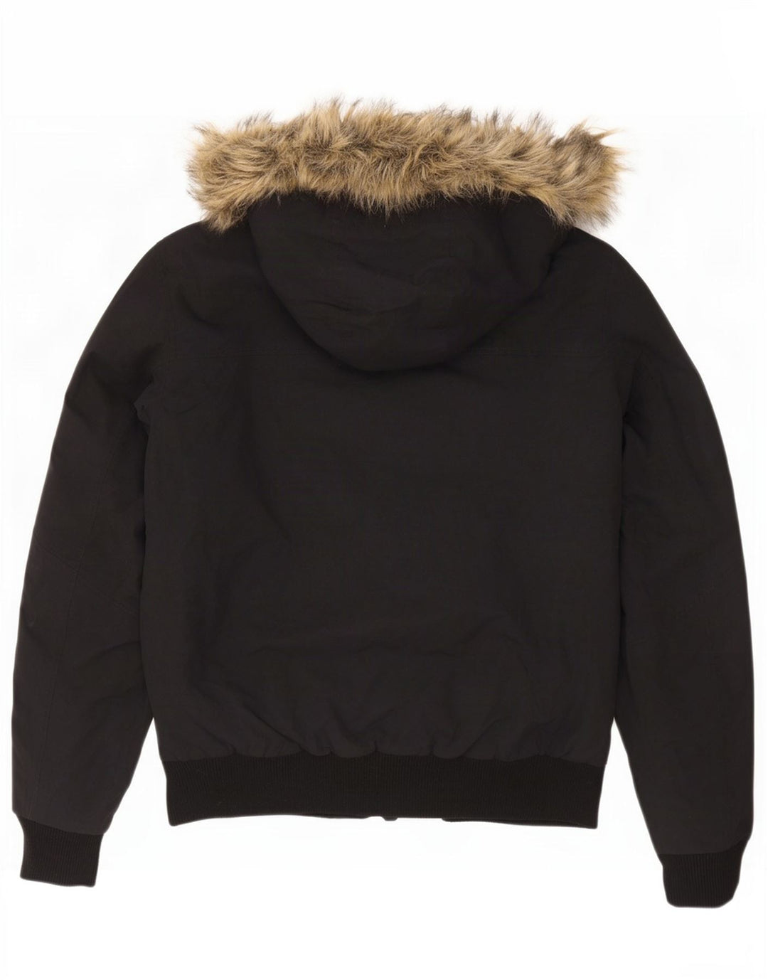 Jaqueta bomber masculina com capuz Jack Wolfskin Reino Unido 36/38 poliamida preta média