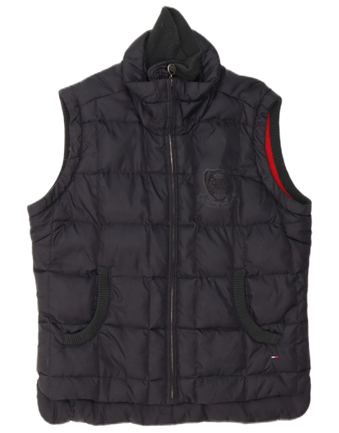 Colete acolchoado feminino Tommy Hilfiger UK 18 XL azul marinho poliéster