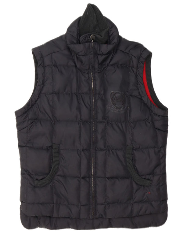 Colete acolchoado feminino Tommy Hilfiger UK 18 XL azul marinho poliéster