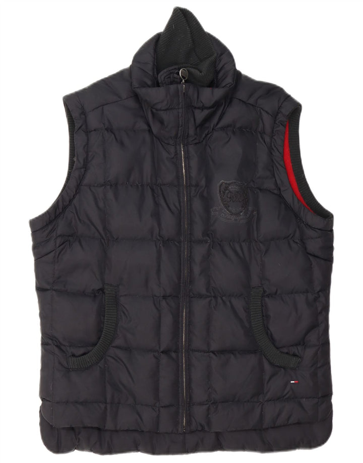 Colete acolchoado feminino Tommy Hilfiger UK 18 XL azul marinho poliéster
