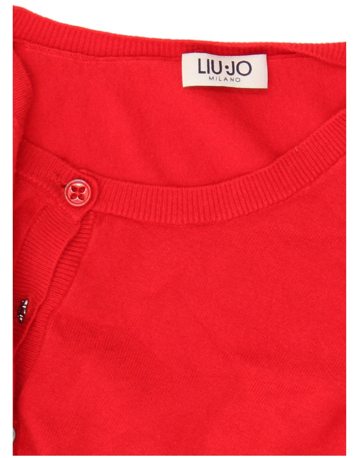 Suéter cardigã feminino Liu Jo UK 8 pequeno vermelho