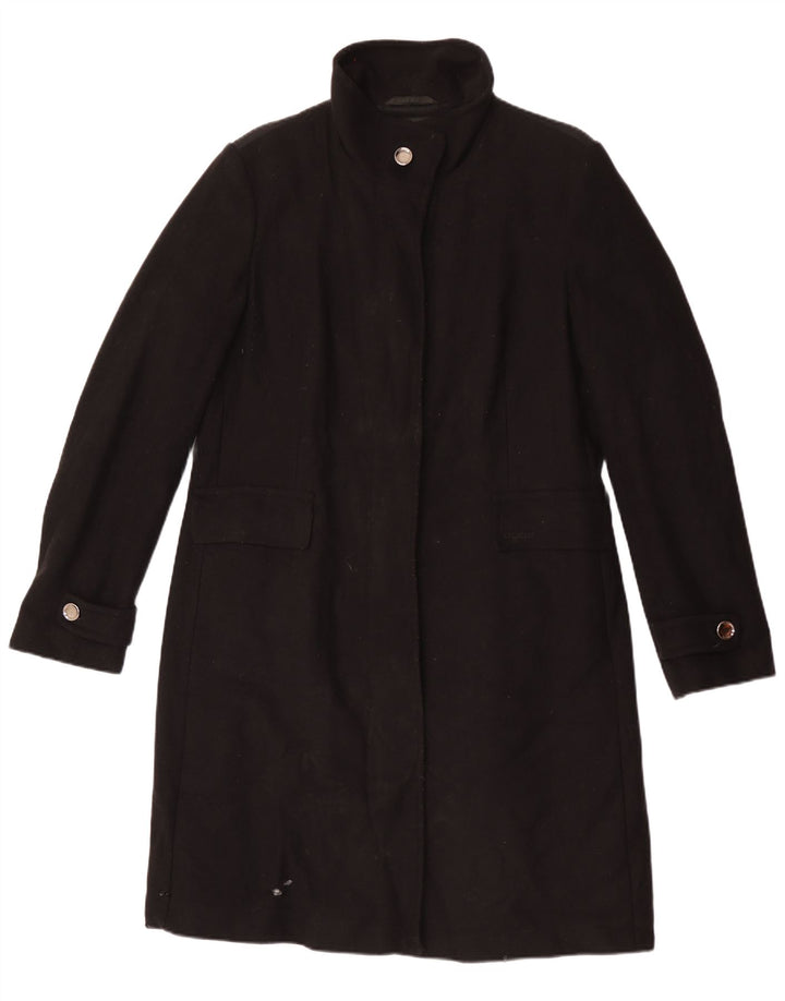 Sobretudo feminino GEOX Respira UK 16 grande lã preta