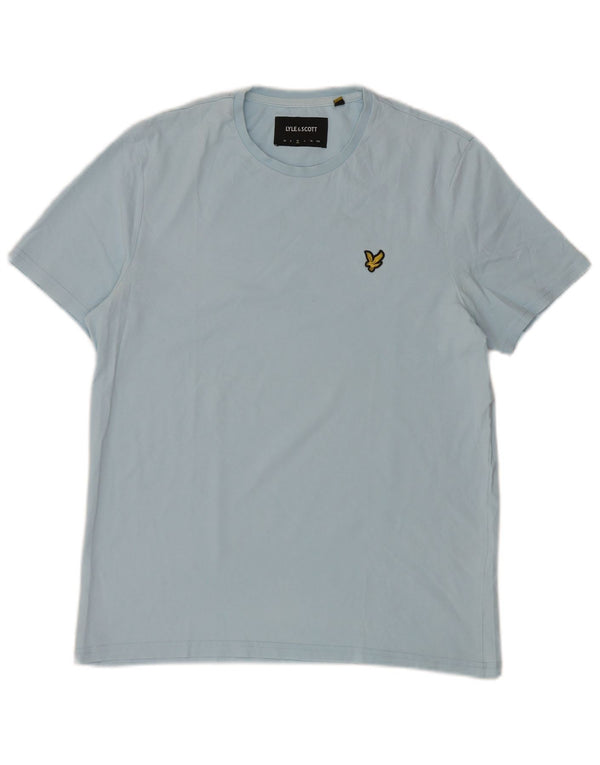 Camiseta masculina Lyle & Scott de algodão azul médio