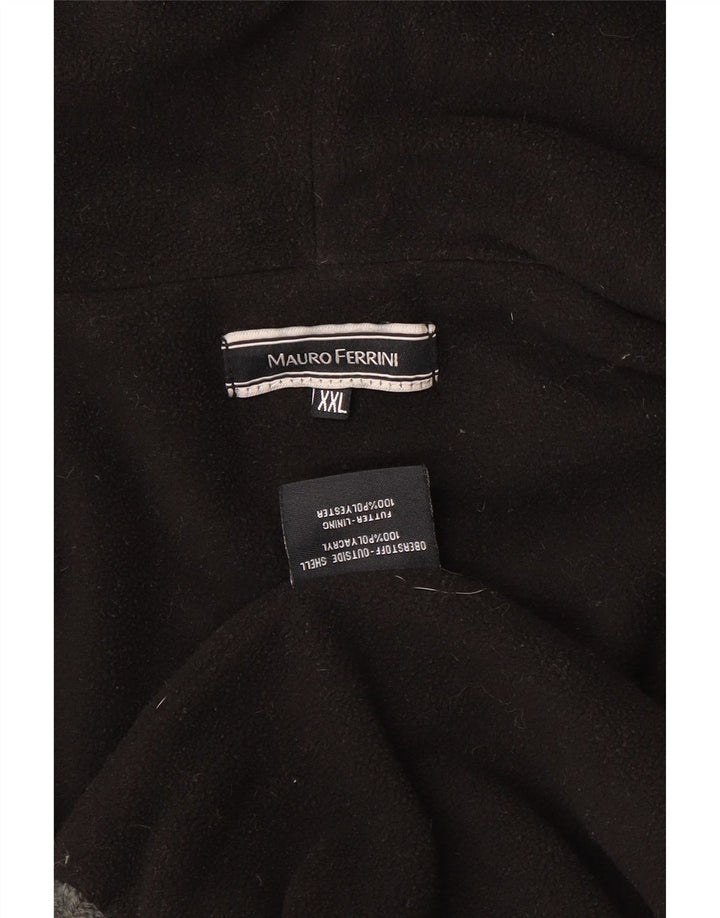 MAURO FERRINI Suéter cardigã masculino com capuz 2XL listrado multicolorido