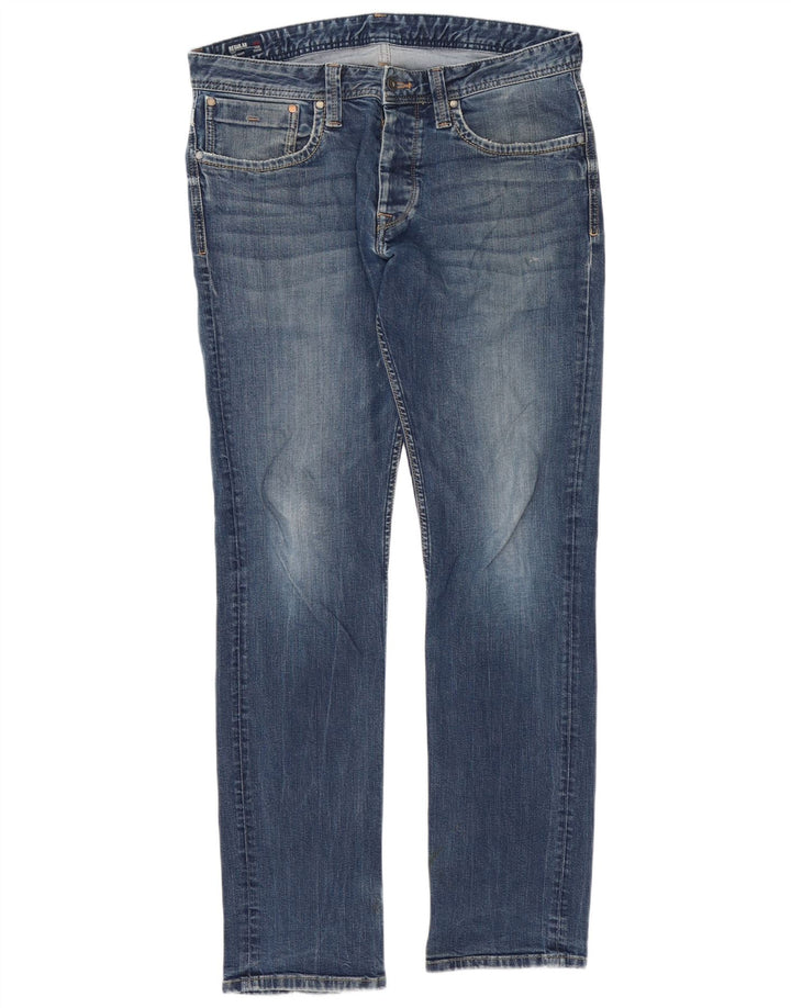 PEPE Jeans Masculino Slim Jeans W34 L34 Azul Algodão