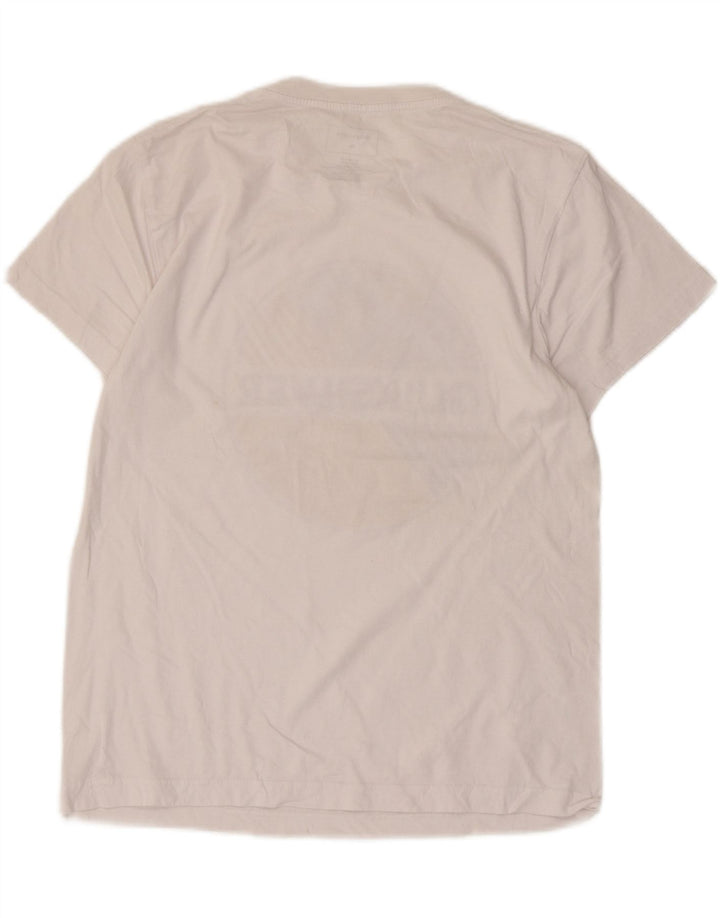 Camiseta feminina Quiksilver Regular Fit com estampa gráfica Reino Unido 14 algodão branco médio