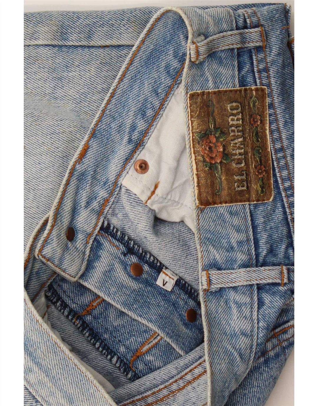Calça jeans feminina El Charro W28 L27 azul
