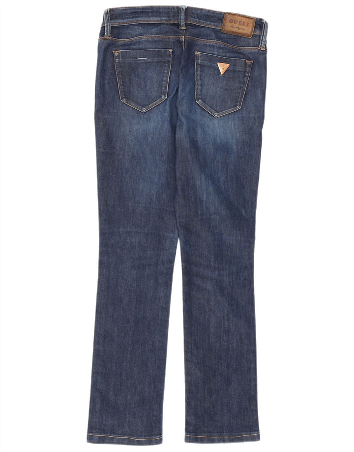 Guess Feminino Cigarette Slim Jeans W27 L28 Azul Marinho Algodão