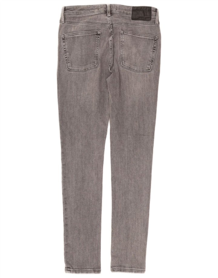 Jeans skinny masculino Superdry W32 L32 algodão cinza
