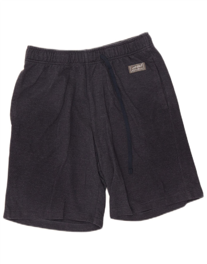 Eddie Bauer Mens Sport Shorts Pequeno Algodão Azul Marinho