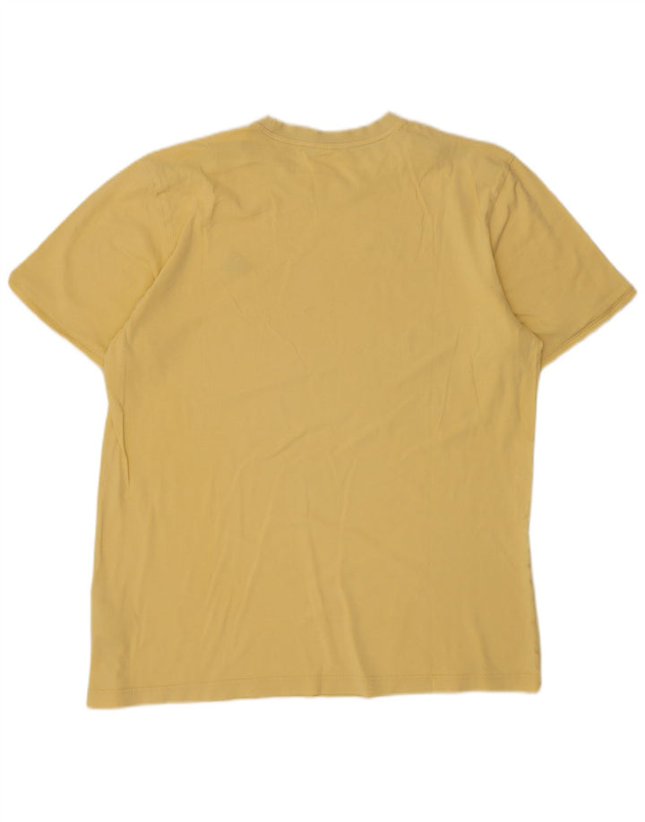 Camiseta masculina Adidas grande algodão amarelo