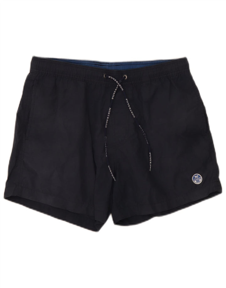 Shorts de natação masculino North Sails médio azul marinho algodão