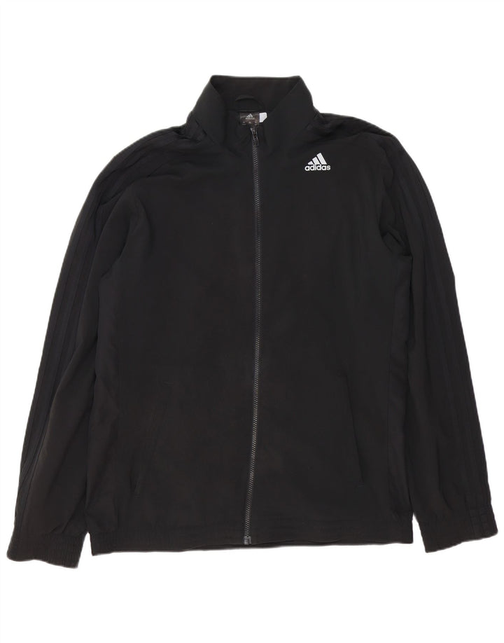 Adidas Mens Climalite Tracksuit Top Jacket UK 42/44 Grande Preto