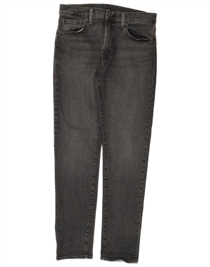 Calça jeans masculina Levi's 512 Slim Tapered W32 L32 cinza algodão