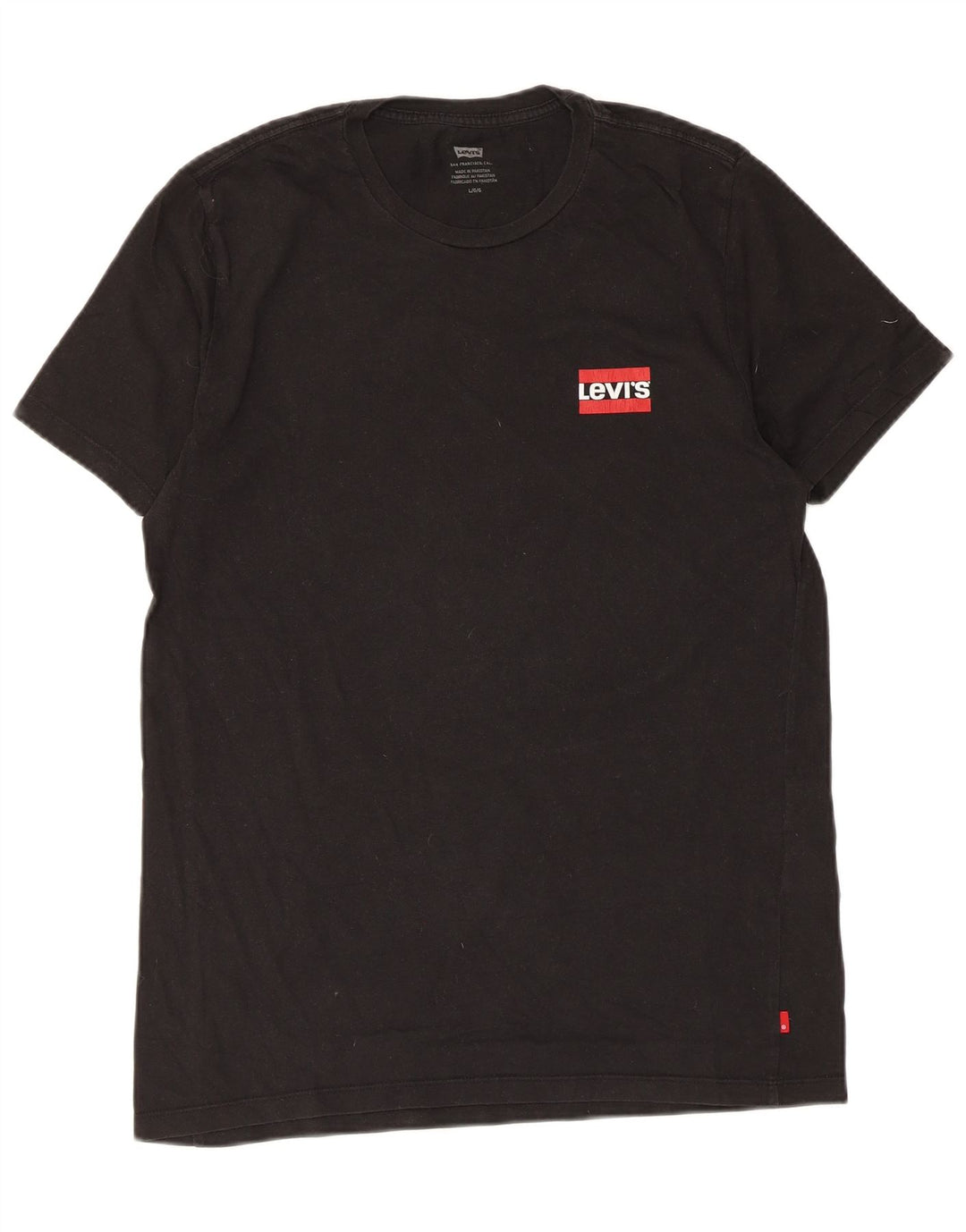 Camiseta masculina Levi's grande algodão preto