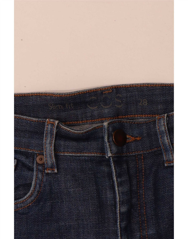Cos Womens Slim Jeans W28 L29 Azul Algodão