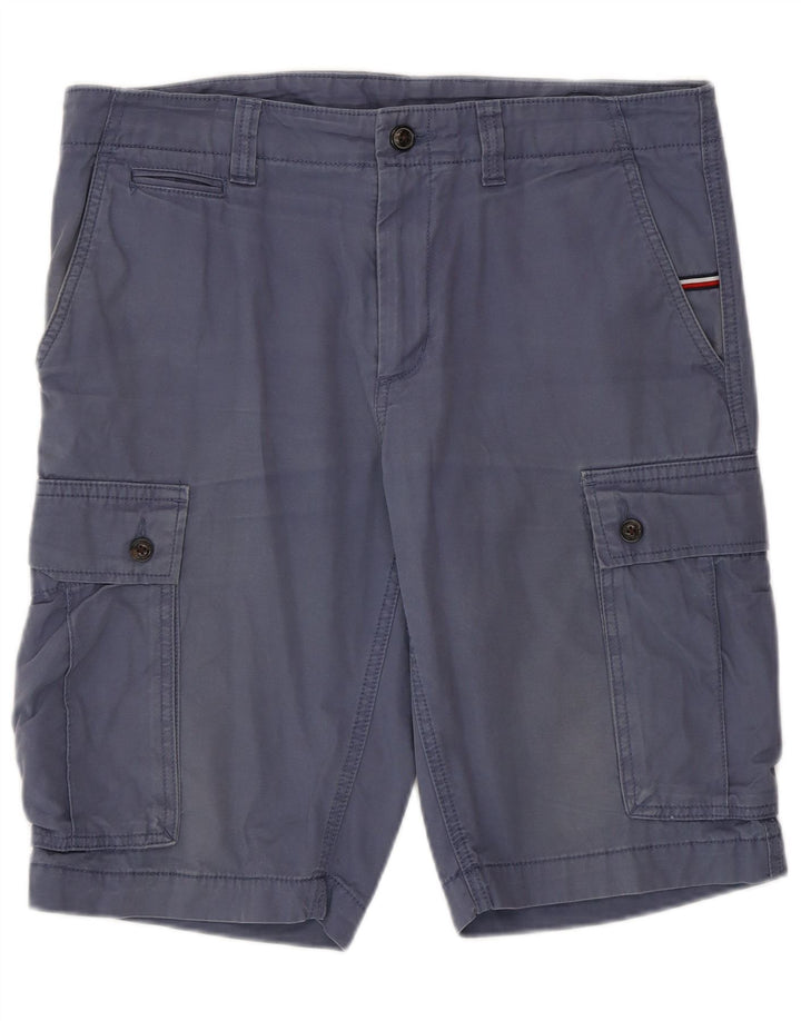 Shorts cargo masculino Tommy Hilfiger W32 algodão azul médio
