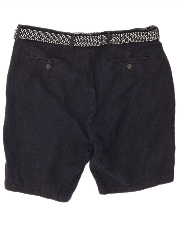 Shorts Chino Masculino Marks & Spencer W38 XL Azul Marinho Algodão