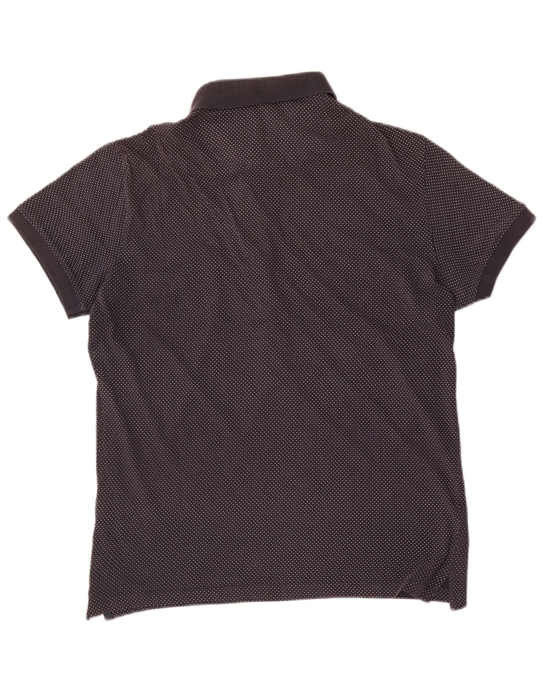 Camisa polo masculina Gas médio algodão manchado azul marinho
