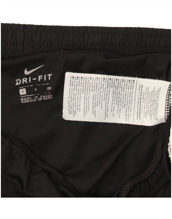 Nike Womens Dri Fit Sport Shorts UK 10 Pequeno Poliéster Preto