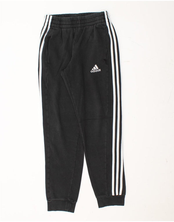 ADIDAS Mens Treino Calças Joggers Pequeno Algodão Preto