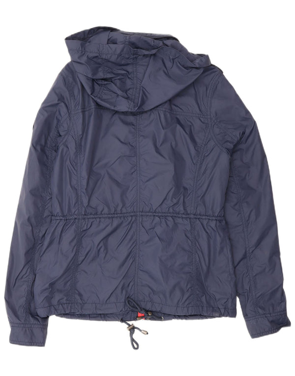 Jaqueta de chuva feminina com capuz militar Tommy Hilfiger Reino Unido 14 médio azul marinho
