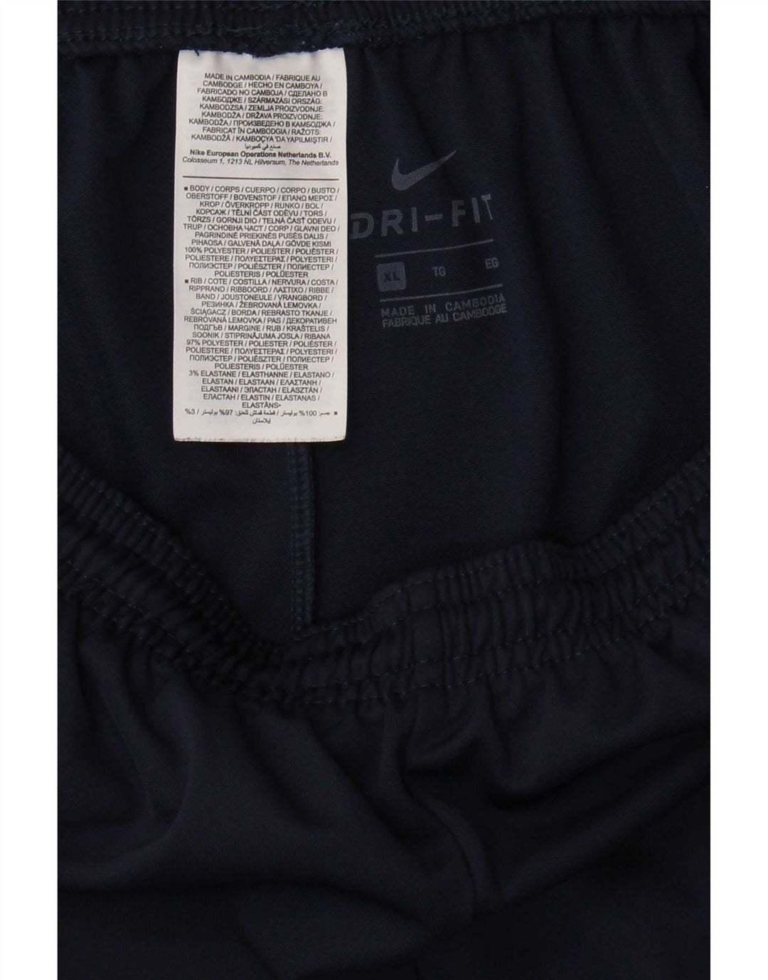 Calça de treino Nike masculina Dri Fit XL azul marinho poliéster