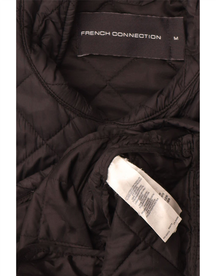 Jaqueta acolchoada masculina FRENCH CONNECTION UK 38 poliamida preta média