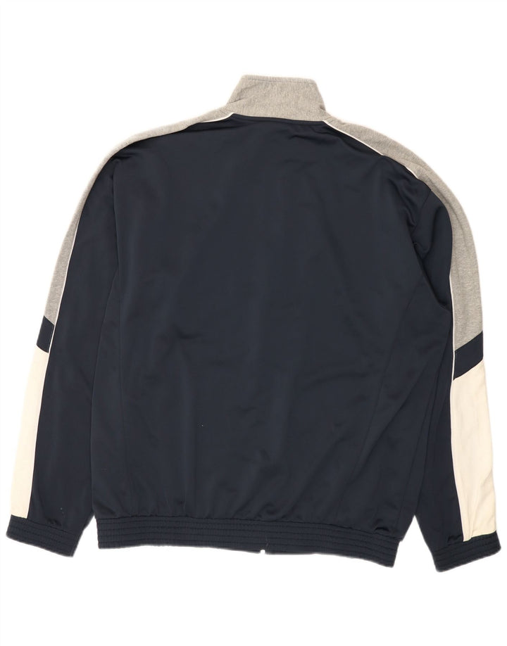 Champion Mens Treino Top Jaqueta XL Azul Marinho Colourblock Poliéster